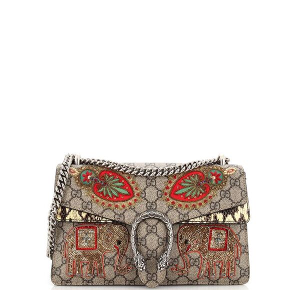 gucci dionysus bag patchwork python medium at 1stdibs... Gucci | Bags | Gucci Dionysus Bag Embroidered Gg Coated Canvas With ...